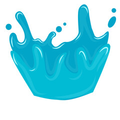 blue water splash