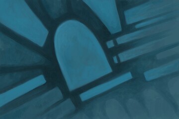 Abstract image for printing - digital painting. The picture is painted by hand on a tablet.