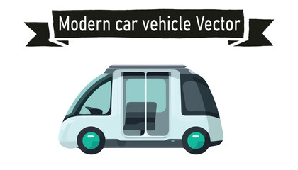 Modern car vehicle vector 