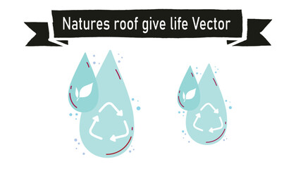 Natures roof give life vector 