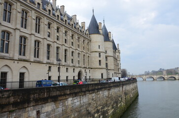 Paris, France 03.26.2017: La Conciergerie, former prison transformed into courts