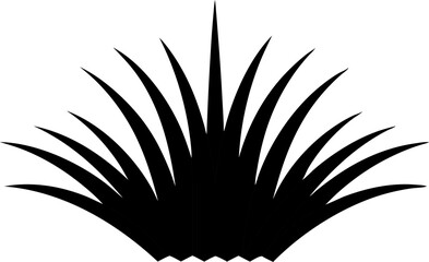 Patch of grass flat vector icon for nature apps and websites