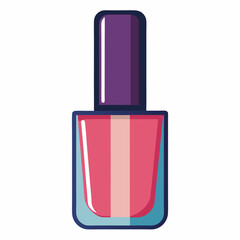 nail polish on white background