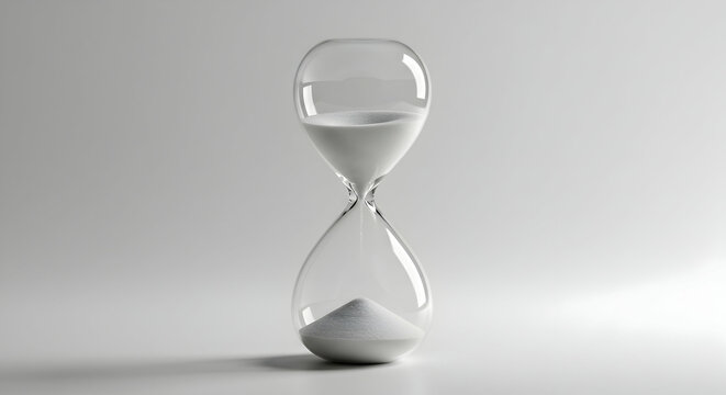 Time management deadline concept hourglass sand timer business workflow efficiency productivity schedule urgency time is money