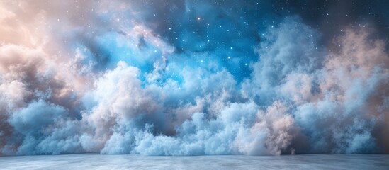 Night Sky with Stars and Clouds