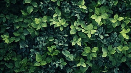 Fototapeta premium Lush green foliage background with nature theme, wallpaper AI generated image