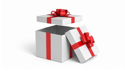 gift box with red ribbon