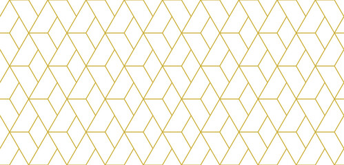 Luxury abstract background with golden lines. Seamless geometric pattern.