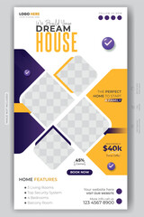 Dream House Promotion Luxury Real Estate Facebook and Instagram post design	