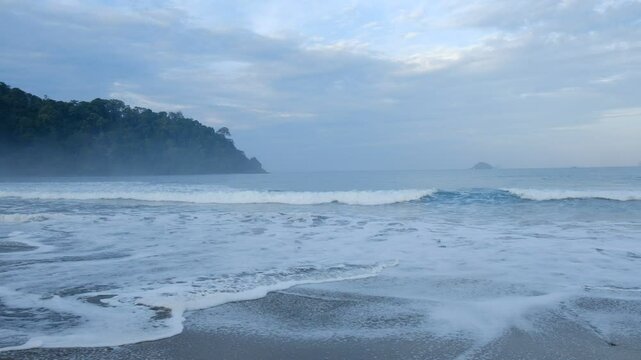 waves on the beach