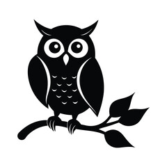 owl sitting on branch