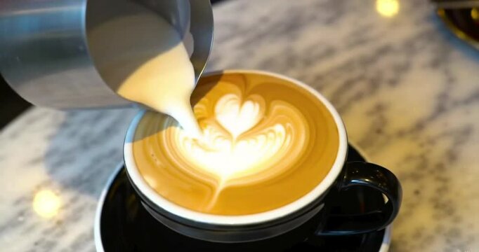 The Art of Latte Art Creating Stunning Coffee Designs with Milk Pouring Techniques