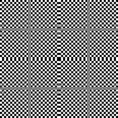 Abstract Seamless Geometric Checked Black and White Pattern.