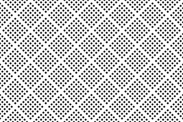 Abstract Seamless Geometric Square Dots Pattern. White Textured Background.