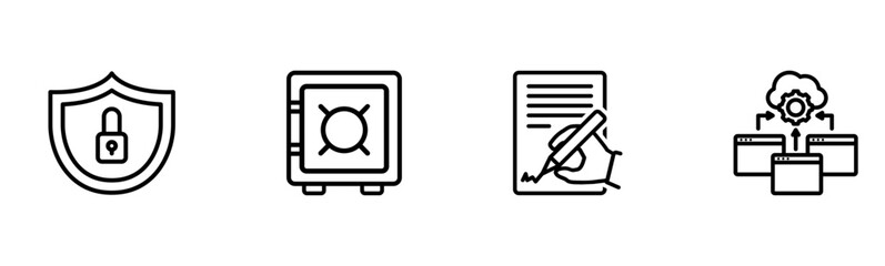 Digital Security and Agreements: Icons for Protection and Contracts

