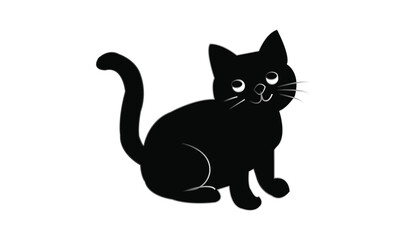 Cat emoji icon vector image.