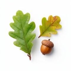 Colorful leaves and acorns showcase the beauty of nature, highlighting the rich textures and vibrant hues found during autumn strolls through wooded areas