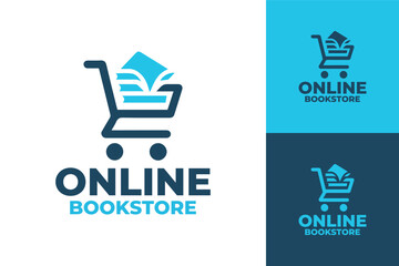 Sleek and Elegant Online Bookstore Logo Design for Digital Business
