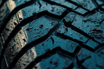 Old tire tread pattern closeup urban environment macro photography industrial setting detailed viewpoint for seo optimization