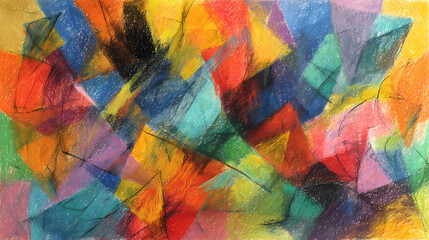 fine art edition for collectors | invisible emotion | melancholic abstraction | vibrant primaries | chaotic harmony | angular forces | rhythmic line clusters | color-field overlay | emotive form