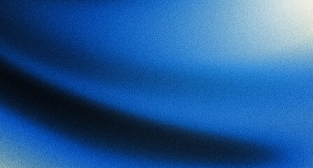 Abstract background grainy texture. Blue gradient mix horizontal background. Modern blue backdrop.
