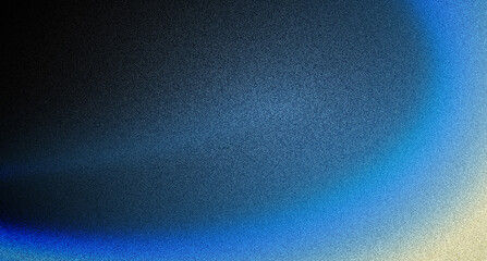 Abstract background grainy texture. Blue gradient mix horizontal background. Modern blue backdrop.