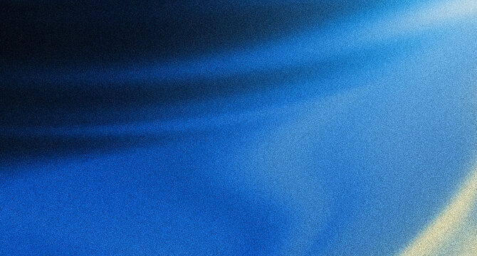 Abstract background grainy texture. Blue gradient mix horizontal background. Modern blue backdrop.