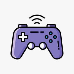 Wireless Game Controller Icon - Gaming Device & Entertainment Symbol