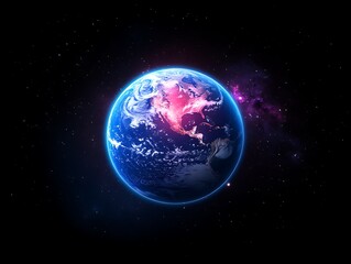Earth in Space, Night View