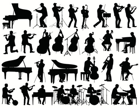 Collection Of Musical Performance Silhouettes