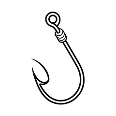 Fishing Hook with Worm