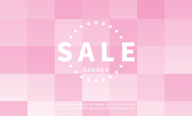 Cute pink background with checkered pattern.