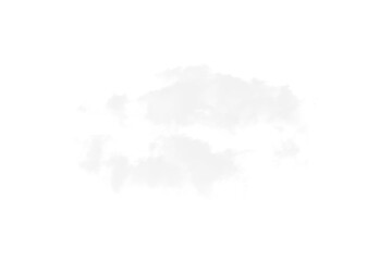 Obraz premium Realistic layered white cloud png isolated on transparent background for dreamy sky and weather illustrations