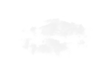 Realistic layered white cloud png isolated on transparent background for dreamy sky and weather illustrations