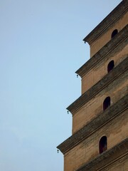 Giant Wild Goose Pagoda in Xi'an，China