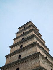 Giant Wild Goose Pagoda in Xi'an，China