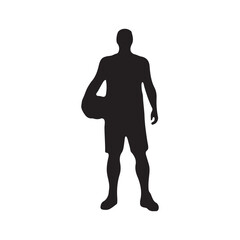 Volleyball Player Silhouette - Volleyball Player Vector Logo