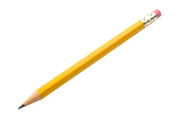 Pencil isolated on white or transparent background. PNG
