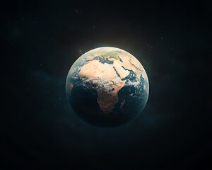 Earth with Space, Planet, and Globe.