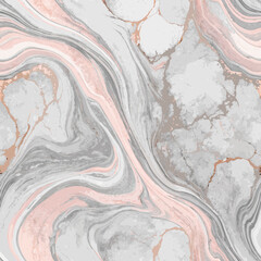 Naklejka premium Soft seamless marble background with gentle gray and blush pink swirls, elegant texture for luxury and serenity with copy space