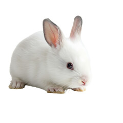 Obraz premium White Rabbit: Cute Bunny Photo - Perfect for Pet Projects & Designs