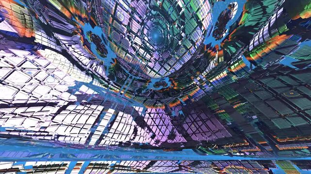 Mandalas Tunnel 13 - Fractal Landscapes H.264 high quality loop