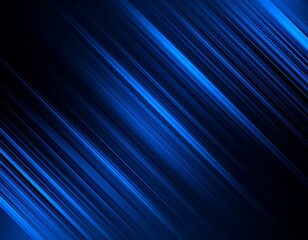Abstract diagonal blue lines on dark background