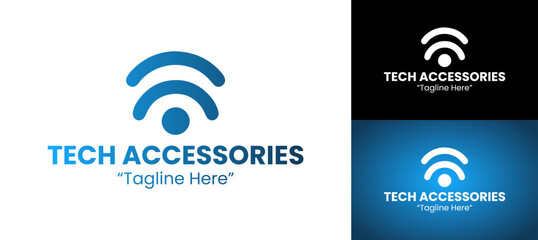 Sleek and Professional Logo for Tech Accessories Business Branding