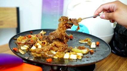 Korean BBQ, Korean Cuisine in Bangkok, Thailand, Asia