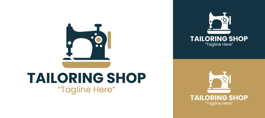 Elegant Tailoring Shop Logo for Tailor Services and Custom Suit Designs