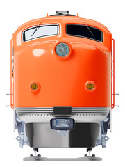 diesel locomotive retro-style front
