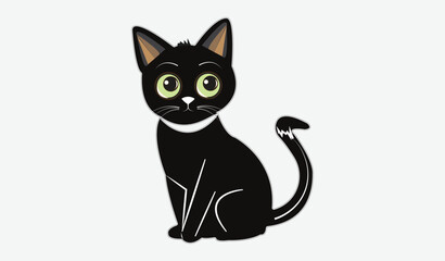 Cat emoji icon vector image.