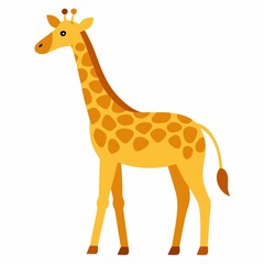 Obraz premium giraffe cartoon isolated on white