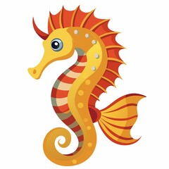 Seahorse isolated on white background